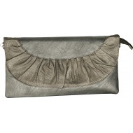 Bolso señora 100% Piel vacuna gris alta calidad,tipo cartera,tamaño 33x16 x 4 cms.,con forro interior y con cremallera,HOWARDS LONDON